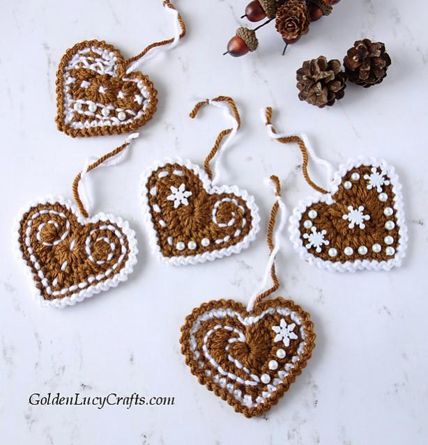 Heart Gnome Ornament and Gingerbread Heart-e6-jpg
