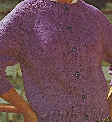 Maple Leaf Cardigan for Women, S/M/L, knit-d1-jpg