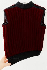 Cozy Days Crochet Vest for Women, 43&quot; only-w3-jpg