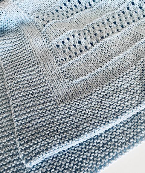 Ridges and Lace Baby Blanket, knit-a3-jpg