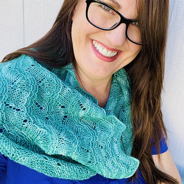 Light and Lacy Cascading Waves Cowlette, knit-d2-jpg