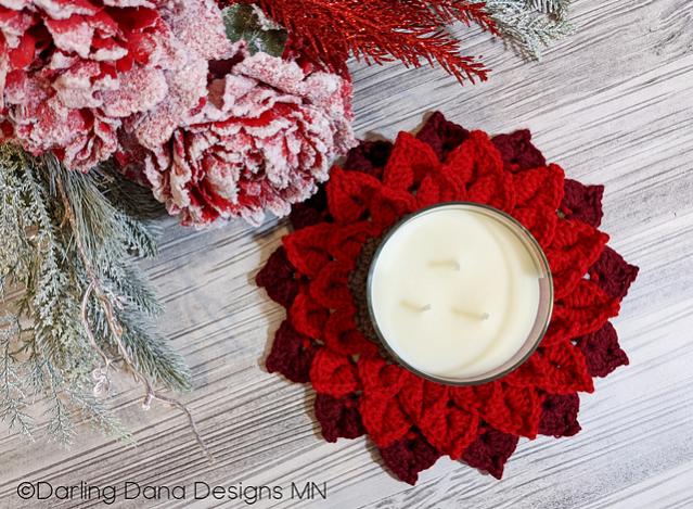 Christmas Poinsettia Candle Coaster-e4-jpg