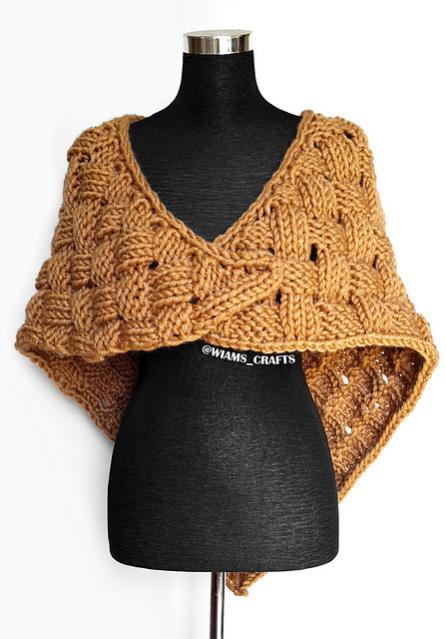 Ginger Basket Shawlette, knit-a1-jpg