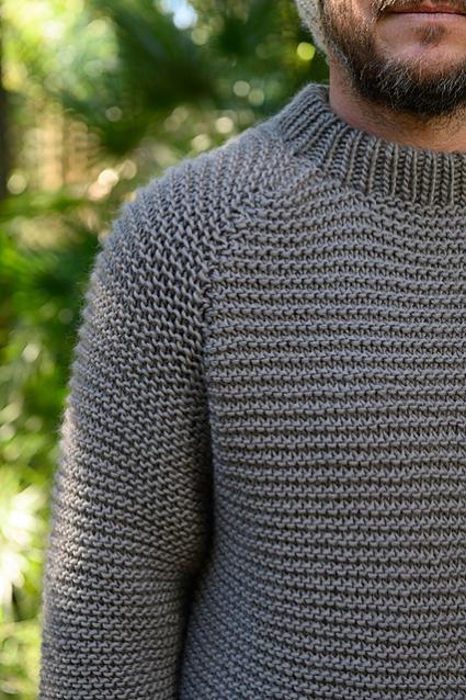 Garter Stitch Sweater for Men, S-2X, knit-a2-jpg