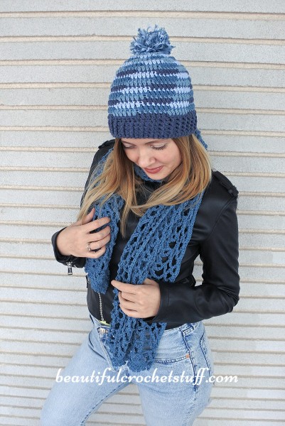Simple Lace Scarf and Man/Woman Beanie-r2-jpg