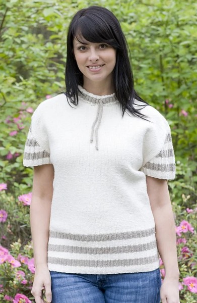 Draw String Pullover for Women, 36&quot; to 45&quot;, knit-s2-jpg