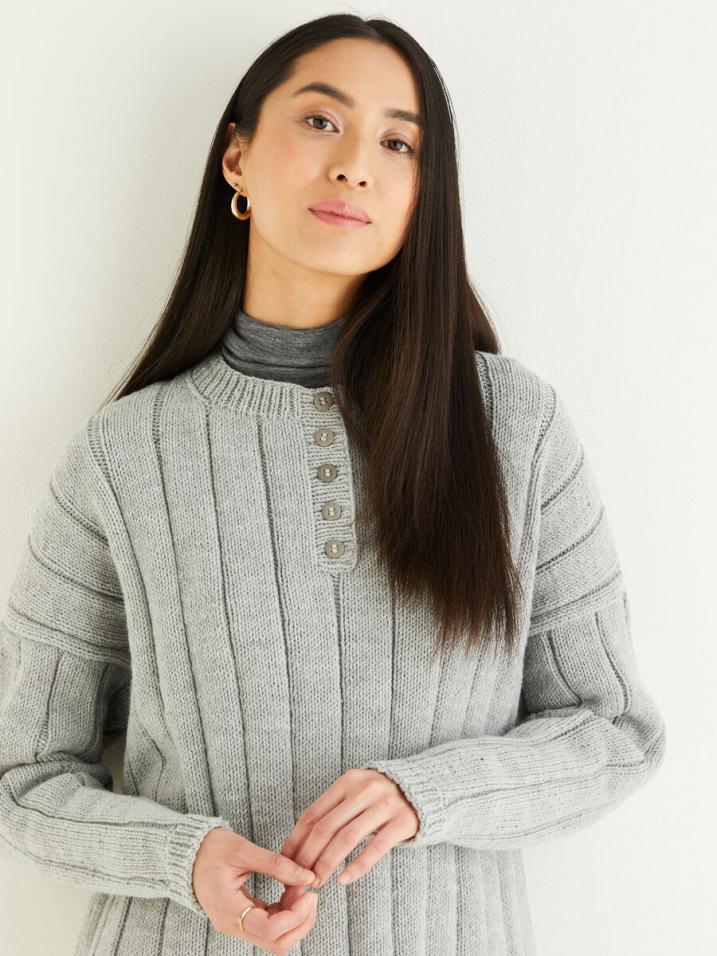 Ribbed Classic Henley Sweater for Women, S-XXXL, knit-s3-jpg