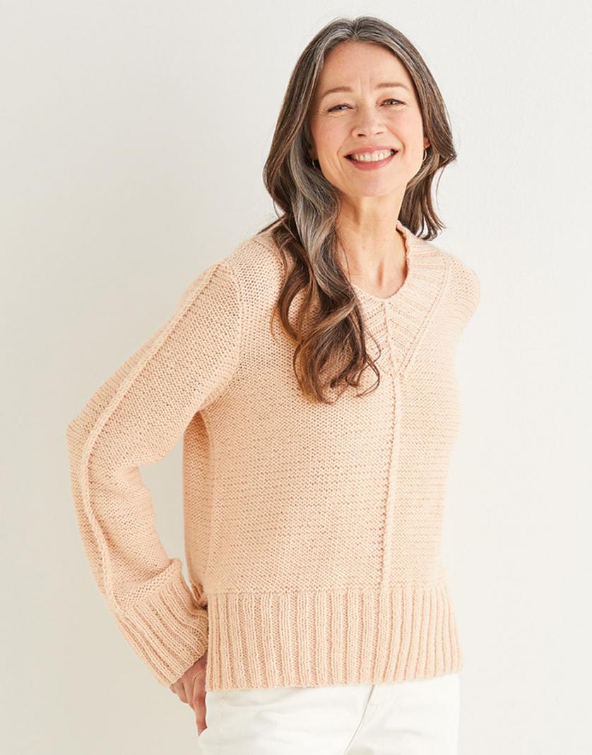 Ribbed Deep V-Neck Sweater, S-XXXL, knit-d1-jpg