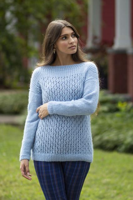 Ariosa Pullover for Women, S-6X, knit-d1-jpg