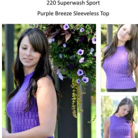 Purple Breeze Sleeveless Top for Women, S-L,knit-d1-jpg