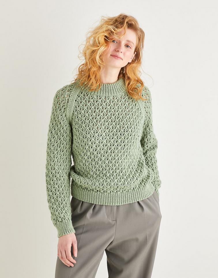 Trellis Patterned Sweater for Women, 32&quot; to 54&quot;, knit-d1-jpg