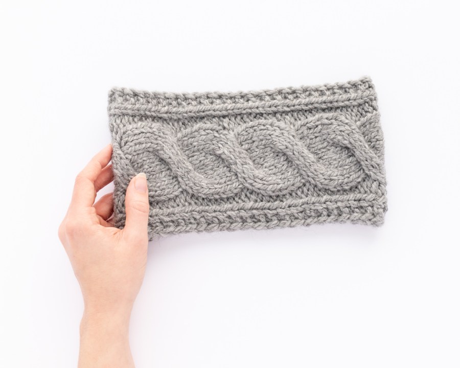 Chunky Cable Headband and Cowl , knit-a1-jpg