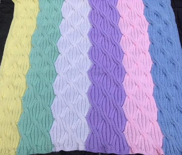 Rainbow Waves Baby Blanket, knit-d1-jpg
