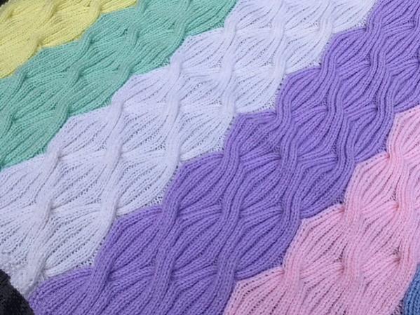 Rainbow Waves Baby Blanket, knit-d4-jpg