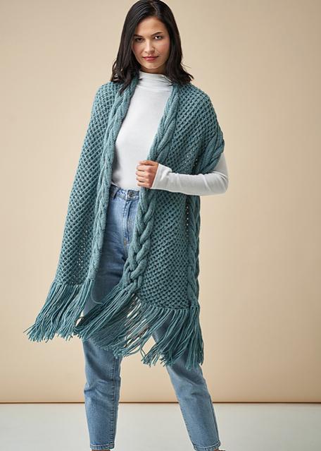 Anitra Scarf with Cable Pattern, knit-e1-jpg