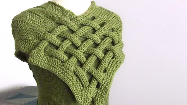 Braided Celtic Knot Scarf, knit-e1-jpg