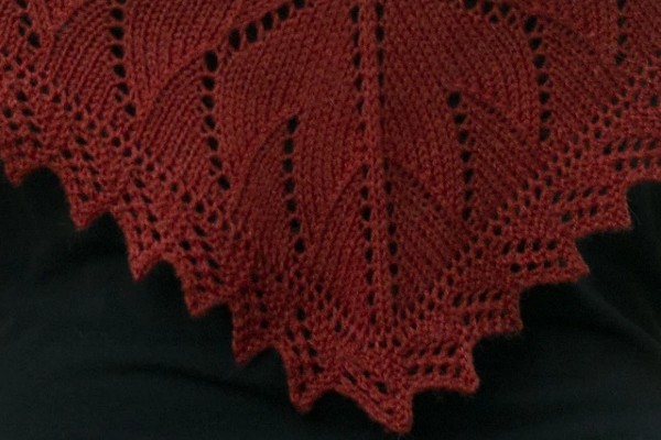 My Old Flame Shawl, knit-a4-jpg