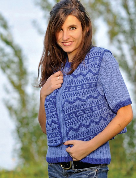 Florentine Vest and Matching Rib Sweater for Women, 35&quot; to 44&quot;, knit-s1-jpg