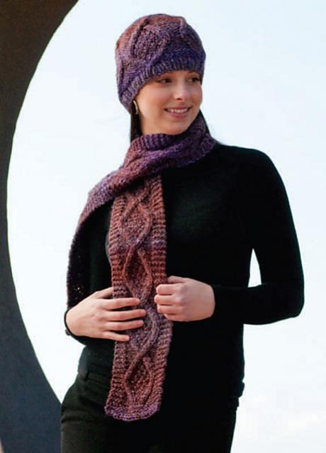 Diamonds Hat and Scarf for Women-e1-jpg