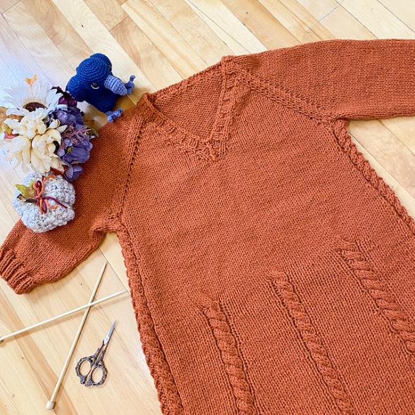 Autumnity Tunic Dress for Women, S-4XL, knit-e2-jpg