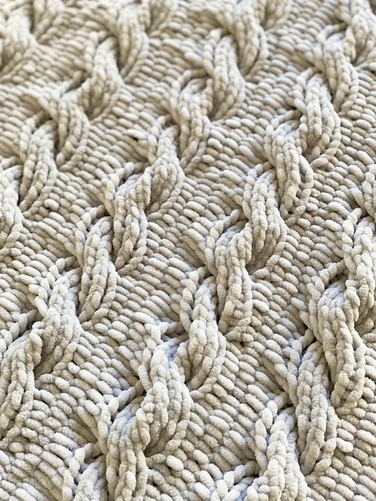 Cable Knit Baby Blanket, knit-jpg