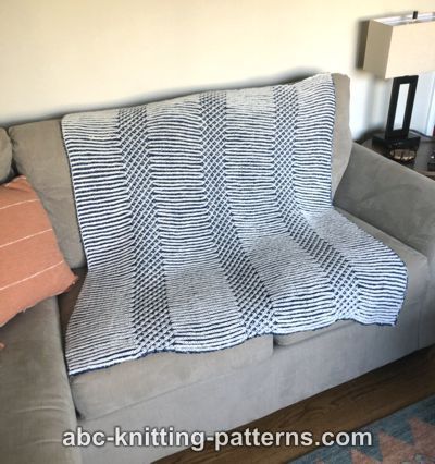 Lattice Brioche Blanket or Lapghan, knit-e1-jpg