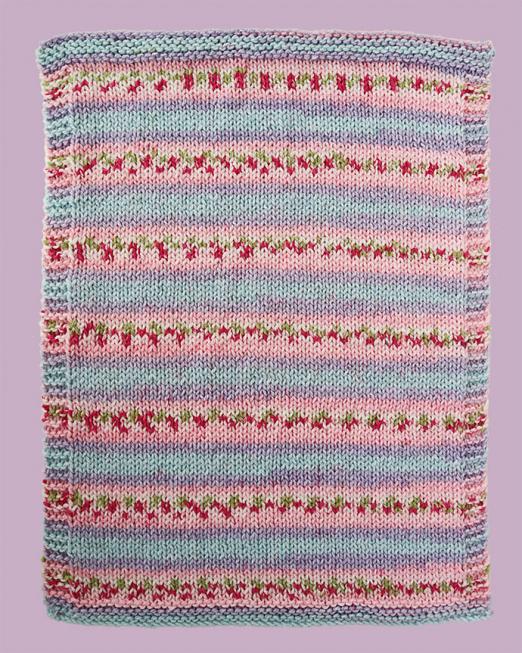 Pretty Blooms Baby Blanket and Hat, Newborn, knit-d1-jpg