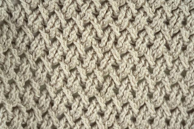 Diagonal Basketweave Baby Blanket, knit-d1-jpg