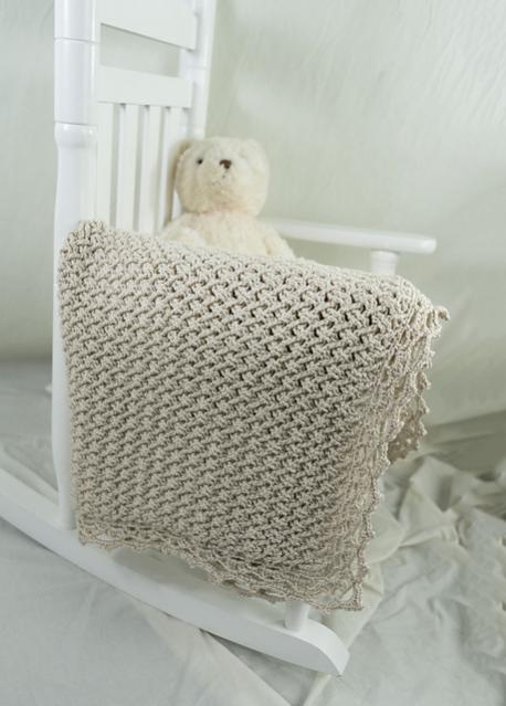 Diagonal Basketweave Baby Blanket, knit-d4-jpg