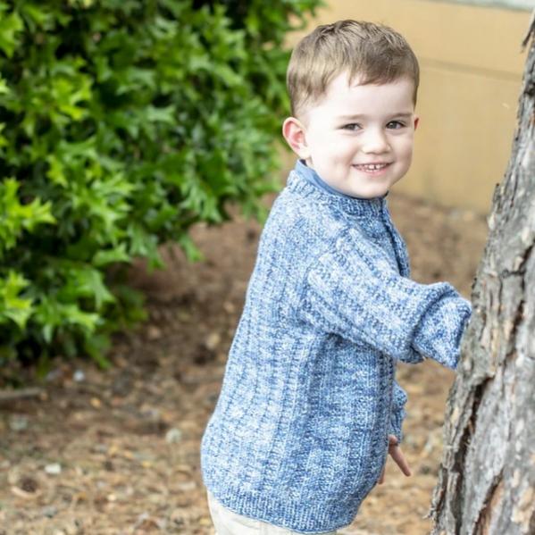 Textured Stripe Pullover for Children, size 4-14, knit-a2-jpg