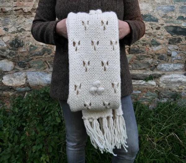 Chunky Lace Knit Scarf, knit-a3-jpg