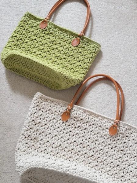 Crochet Tote Bag in 2 Sizes-w2-jpg
