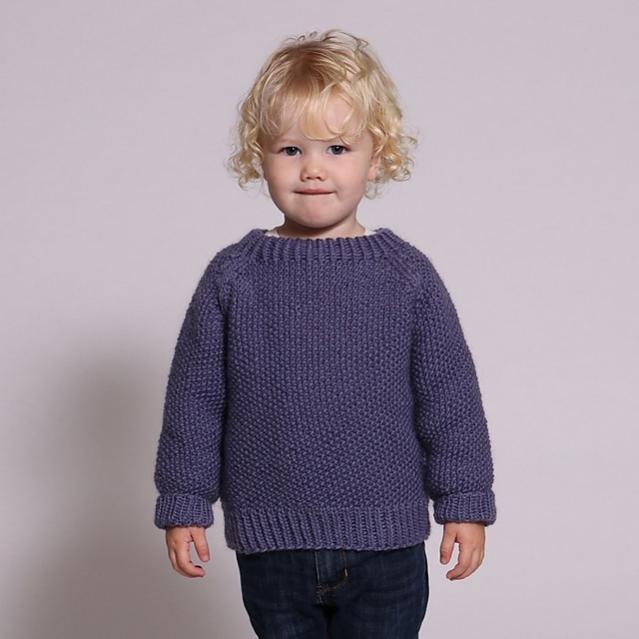 Alex Sweater in Seed Stitch, 2 to 12  yyrs, knit-e3-jpg