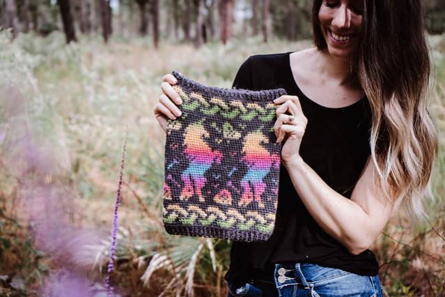 Unicorn Rainbow Knit and Crochet Cowl, knit and crochet-s2-jpg