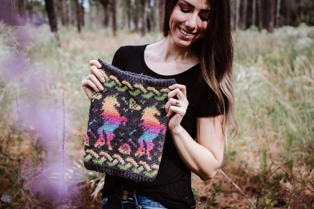 Unicorn Rainbow Knit and Crochet Cowl, knit and crochet-s4-jpg