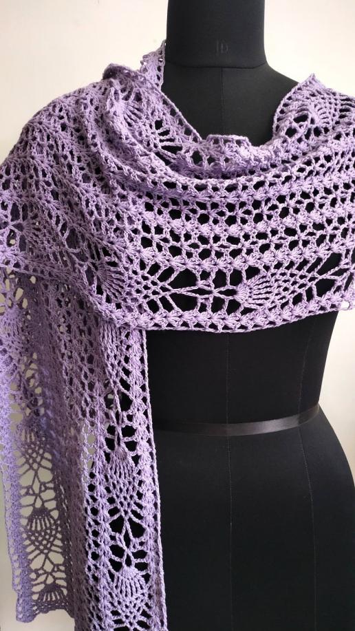 Lace Summer Wrap with Pineapple Border-w2-jpg