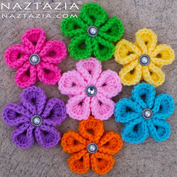 Mosaic Crochet and Kanzashi Flower-w3-jpg