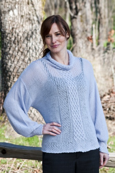 Lace Turtleneck Sweater for Women, 34&quot; to 46: &quot; knit-s1-jpg