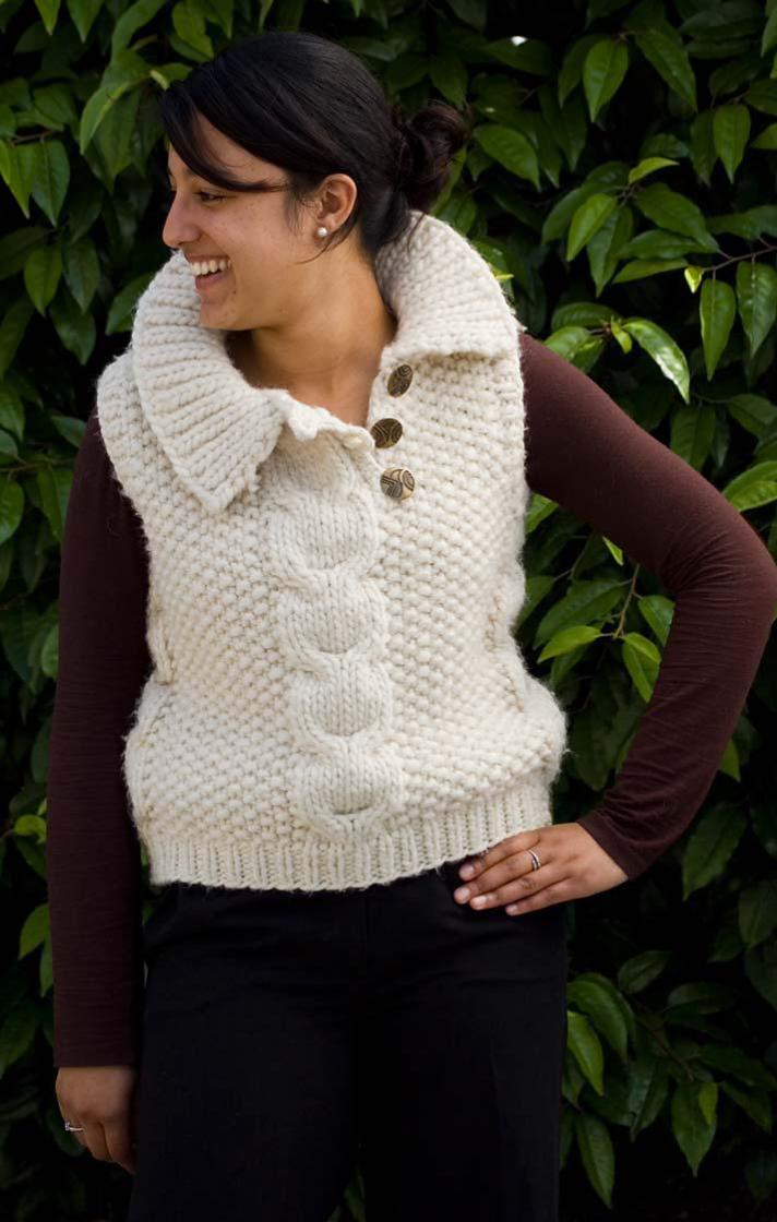 Bold and Bulky Vest for Women, 36&quot; to 48&quot;, knit-r1-jpg