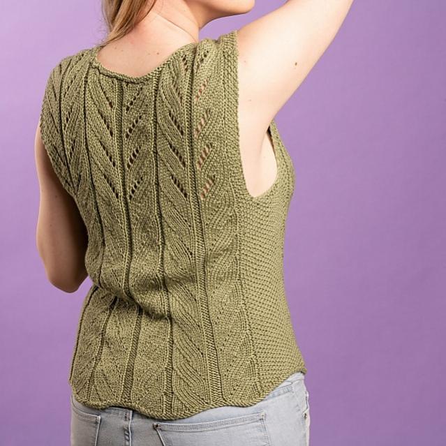 Eva Summer Top for Women, S/M, M/L, knit-e2-jpg