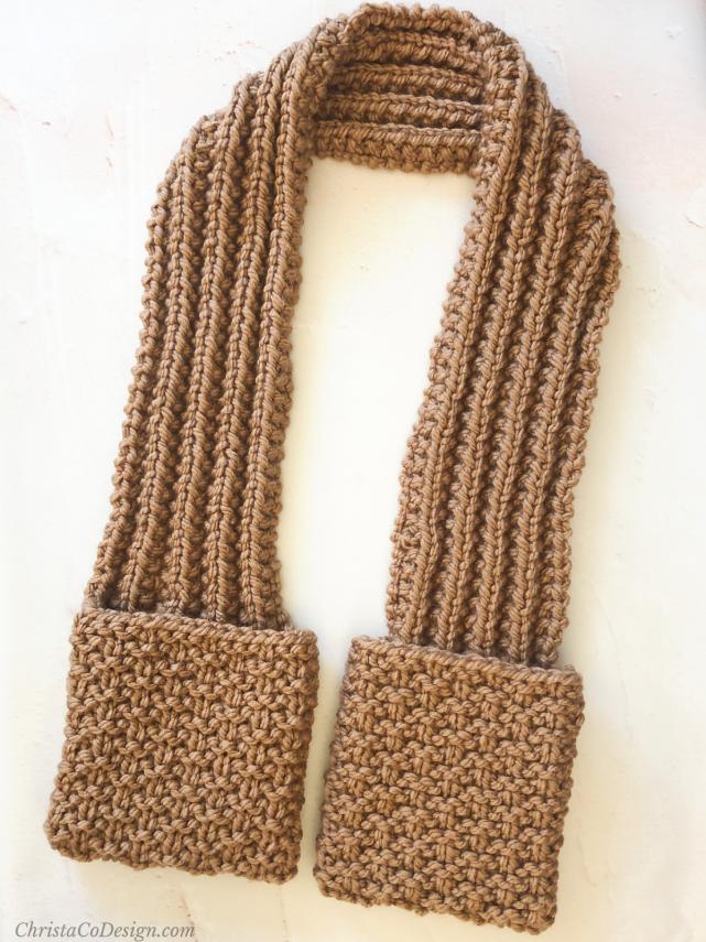 Bienno Scarf with Pockets, knit-a3-jpg
