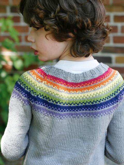 Kaleidoscope Pullover for Children, 2 to 12 yrs, knit-d3-jpg