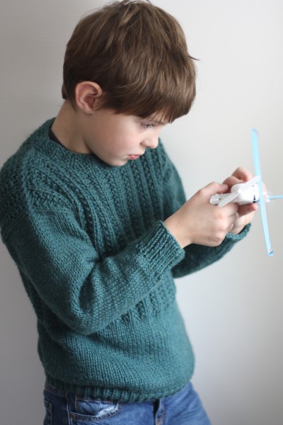 Sam Pullover for Children, size 2 to 12, knit-a1-jpg
