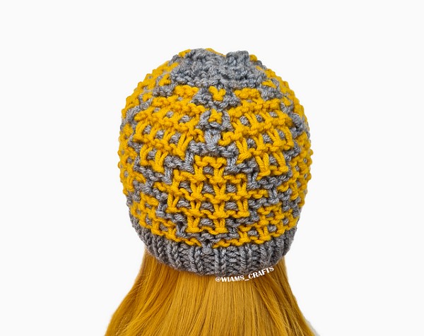 Dahlia Beanie and Mosaic Tile Hat, knit-a4-jpg