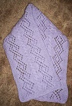 Knitted Lacy Scarf with Center Cables,knit-d1-jpg