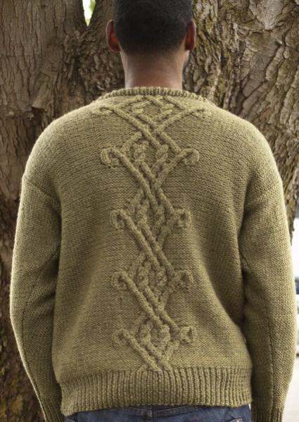 Celtic Cable Pullover for Him, S-XXL, knit-d2-jpg