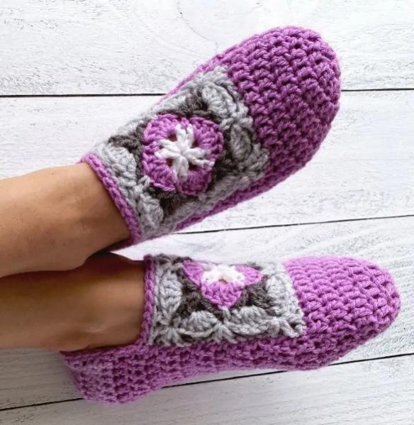 Crochet Square Slippers-q2-jpg
