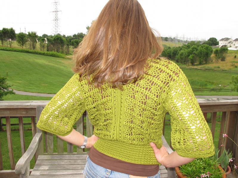 Crocheted Pineapple Top for Women, 32&quot; to 60&quot;, knit-e2-jpg