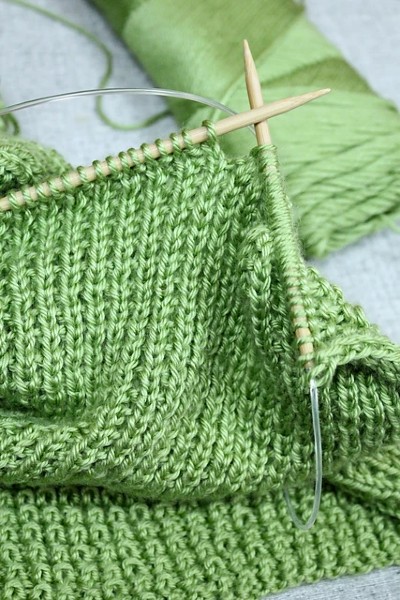 Rice Stitch Baby Blanket, knit-r1-jpg