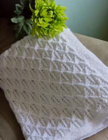 Angelic Feathers Baby Blanket, knit-d1-jpg